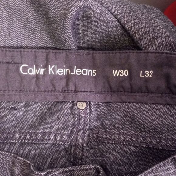Calvin Klein Jeans W30 L32 Mens Pants Blue Cotton Denim - Picture 3 of 14